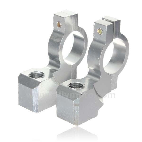 88 7-8Inch Motorcycle Bracket 10Mm Handlebar Mirror Mount Holder Clamp Aluminum@2